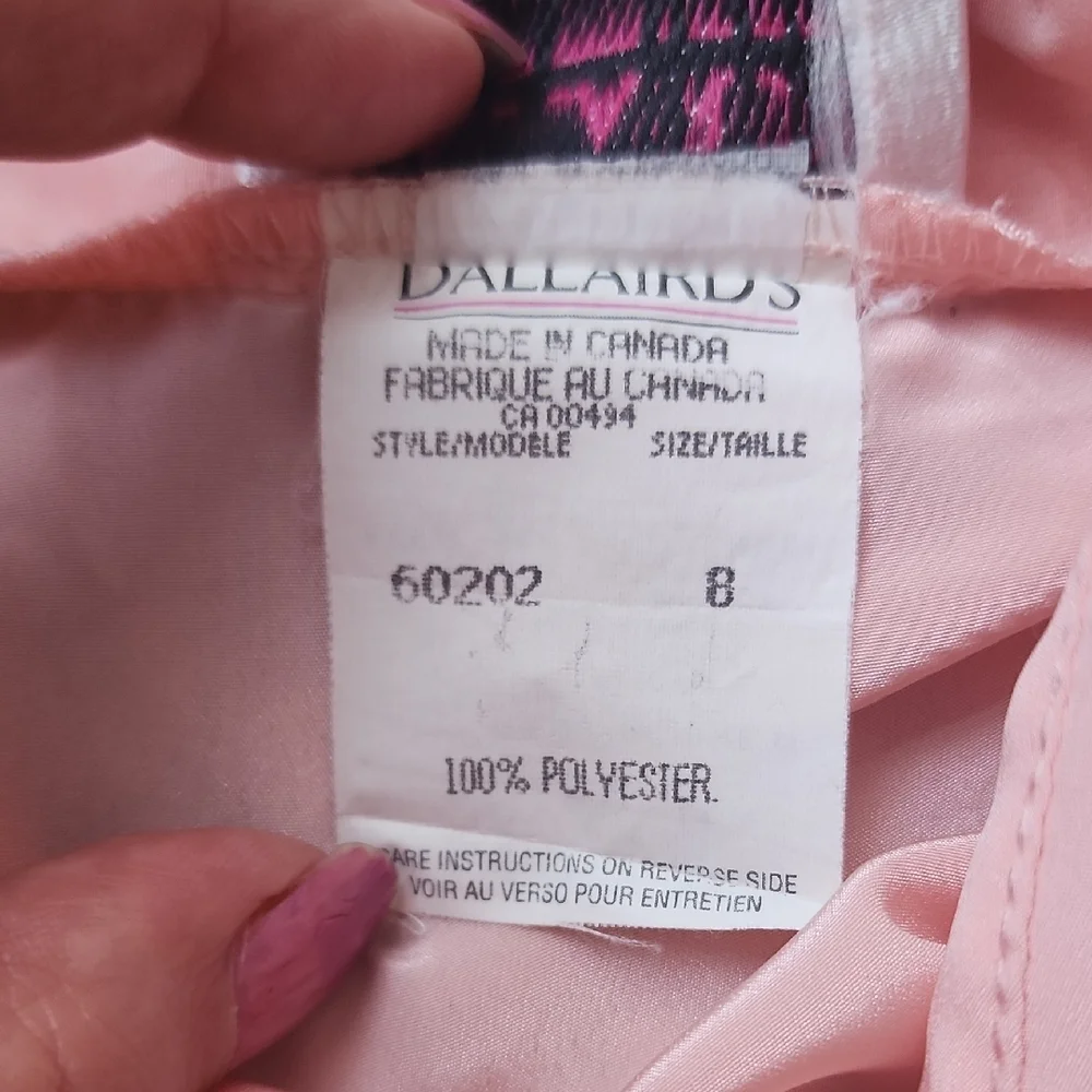 Vintage Pink Peach Blouse with Ruffle Detail 🪩🕺 - Picture 7 of 10